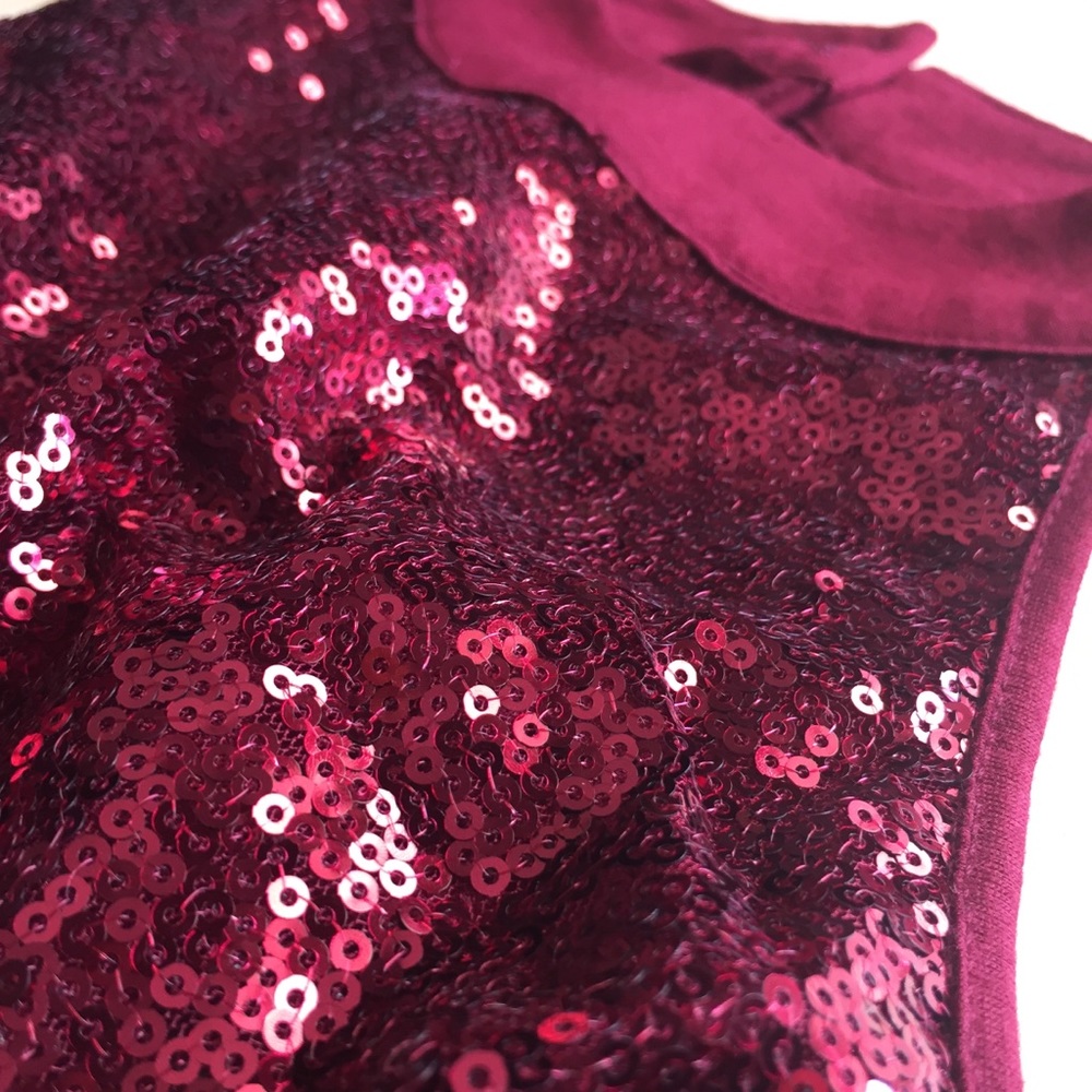 Sequined halter top